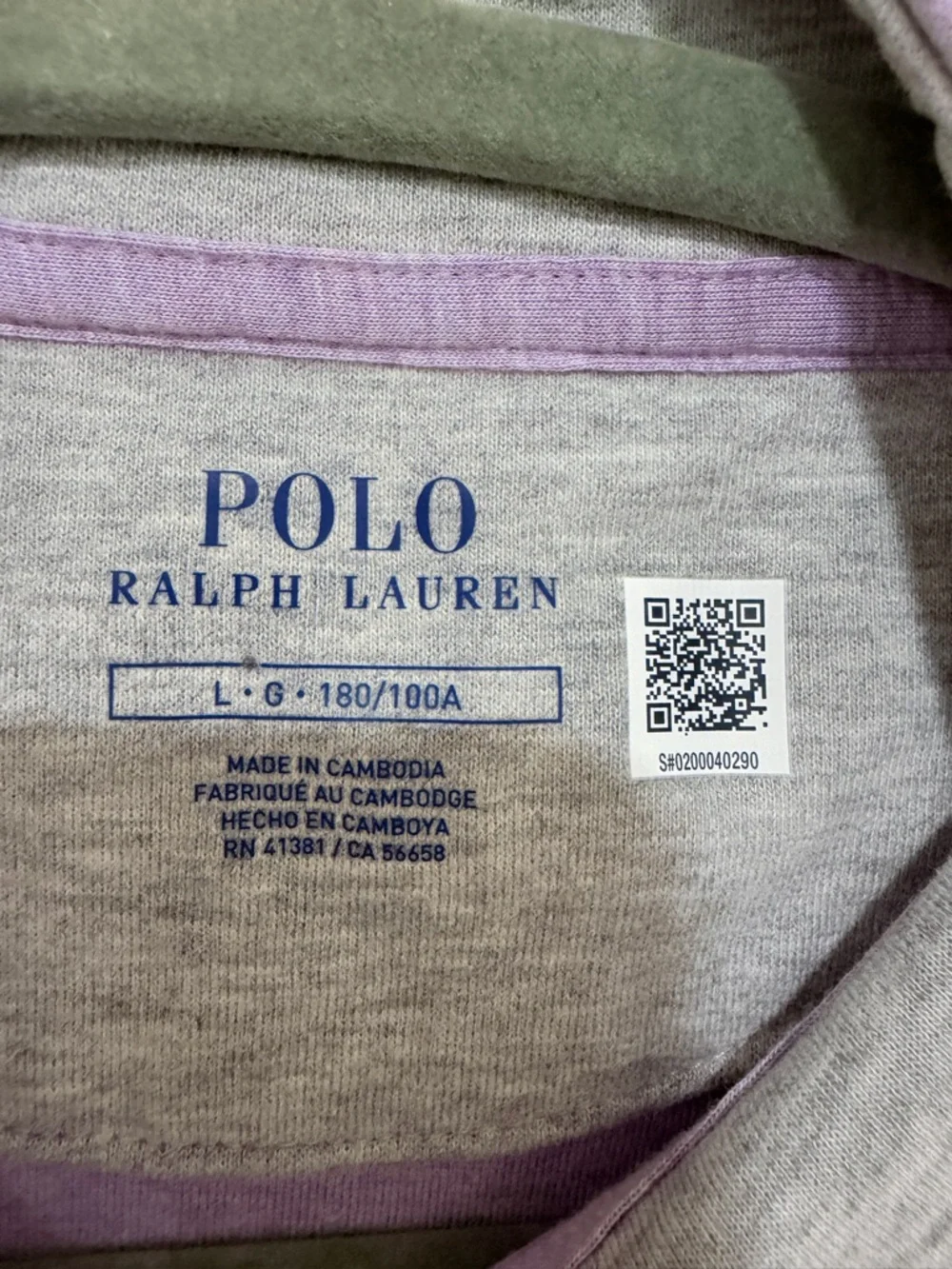 Polo by Ralph Lauren Men's Lavender Quarter-Zip Pullover NWT Size L
